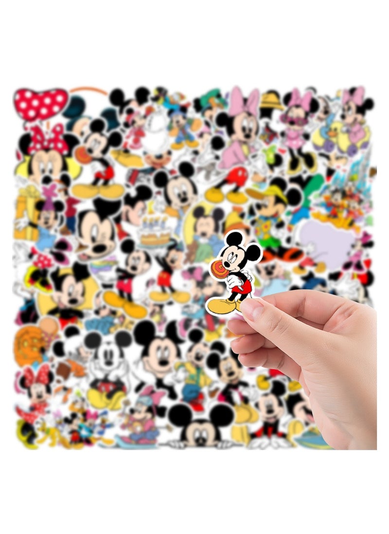 Generic - 50-Piece Mickey Mouse Stickers Waterproof Cute Cartoon Vinyl Stickers for Laptop - Image 1