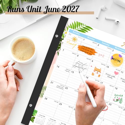 Gannyfer Desk Calendar 2026-2027 - 18 Month Large Desk Calendar 2026, Use Now to Jun 2027, 22" x 17" Desktop Pad Calendar, Office Supplies Perfect for Planning and Organizing In Your Home, School or Office - Image 5