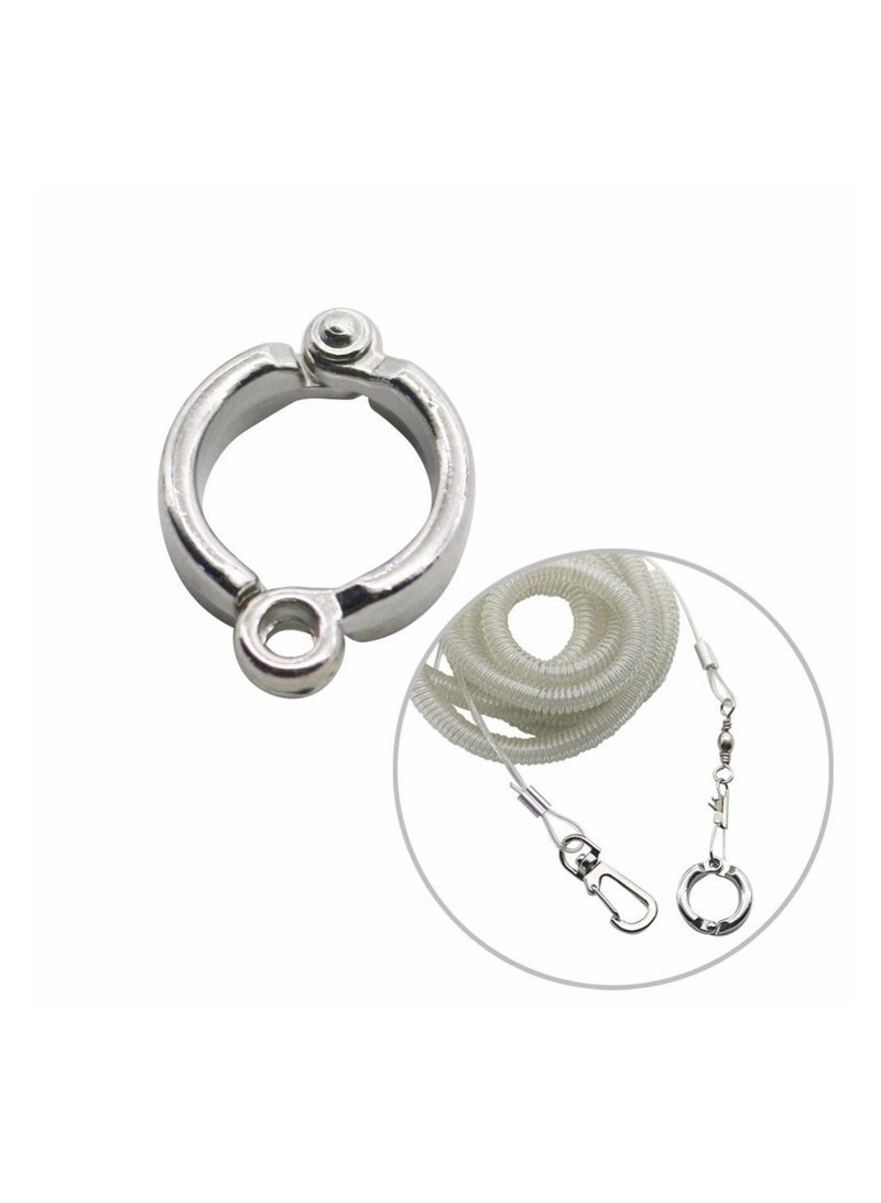 SYOSI Bird Harness Anti Bite Bird Aviator Outdoor Bird Flying Training Rope, Elastic Outdoor Bird Bird Harness Leash, Bird Training Rope Bird for Pet 6mm*3M - Image 2