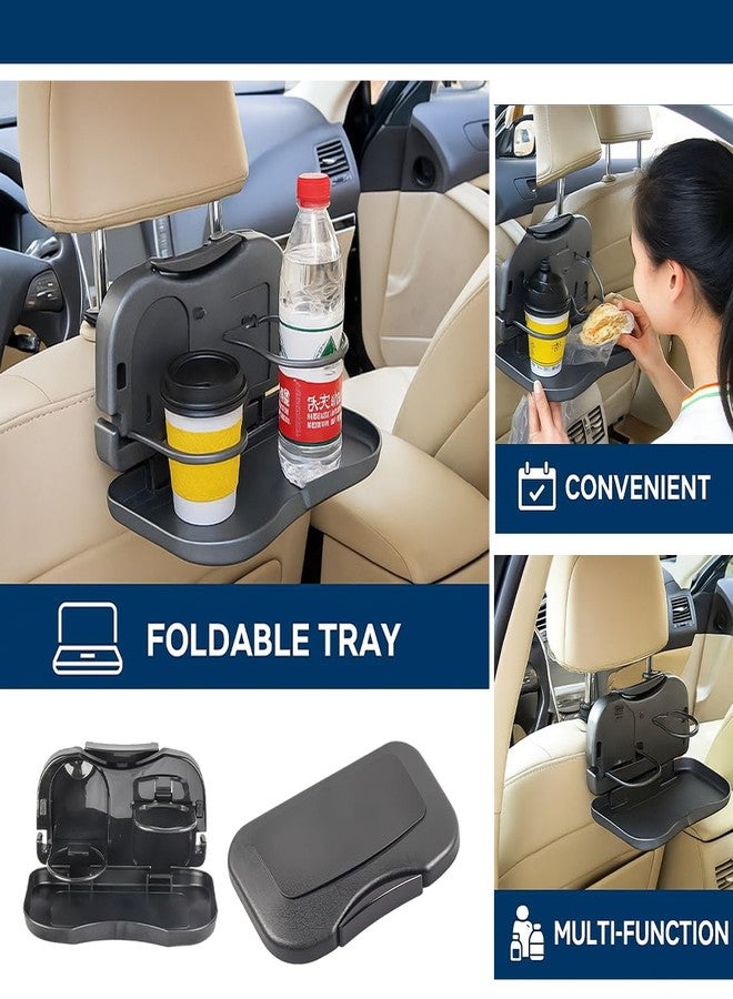 POTAUTO Foldable Backseat Car Tray - Multi-Function Travel Food & Drink Holder Organizer for Kids & Adults - Universal Fit Seat Mount Table for Cars, SUVs & Trucks - Image 5