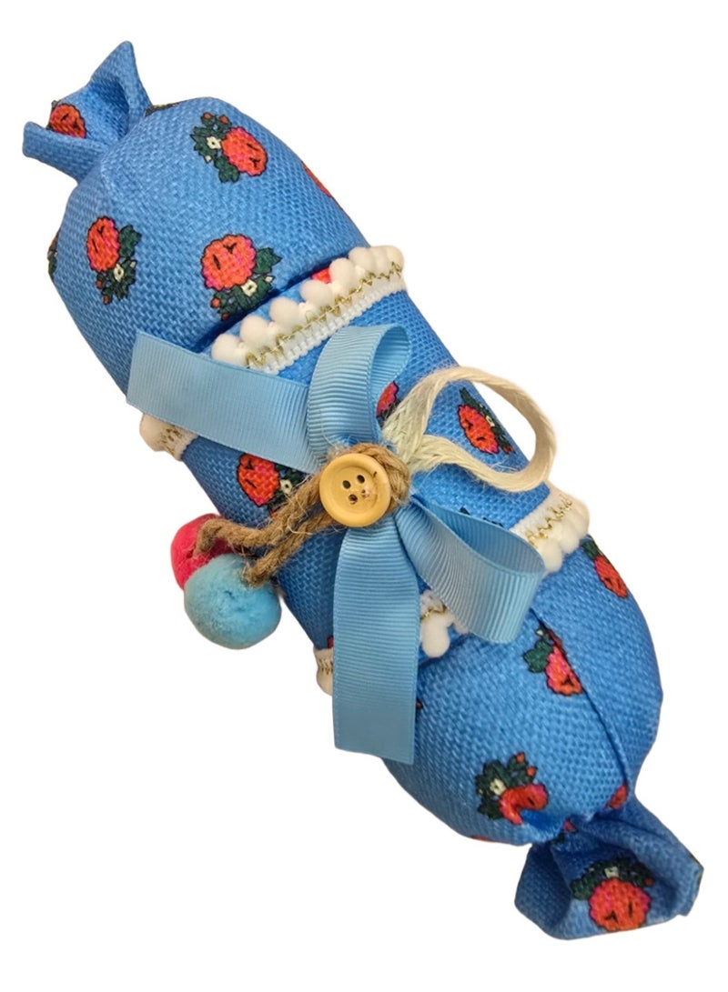 Al Zaabiah Blue Cylindrical Gift Box – Mid-Shaʿban Night & Ramadan Celebration Packaging - Image 1