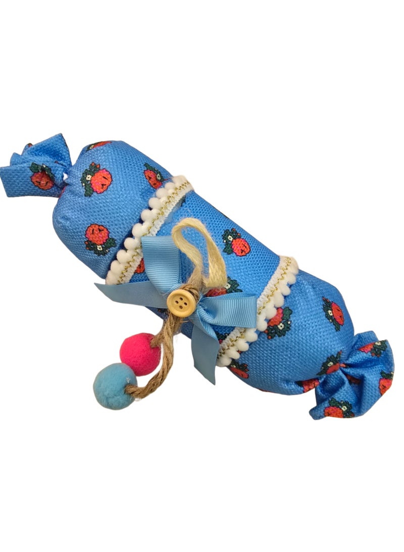 Al Zaabiah Blue Cylindrical Gift Box – Mid-Shaʿban Night & Ramadan Celebration Packaging - Image 2