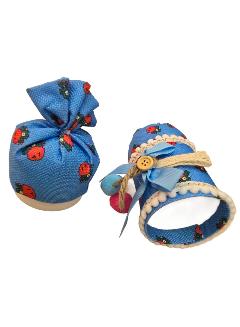 Al Zaabiah Blue Cylindrical Gift Box – Mid-Shaʿban Night & Ramadan Celebration Packaging - Image 4