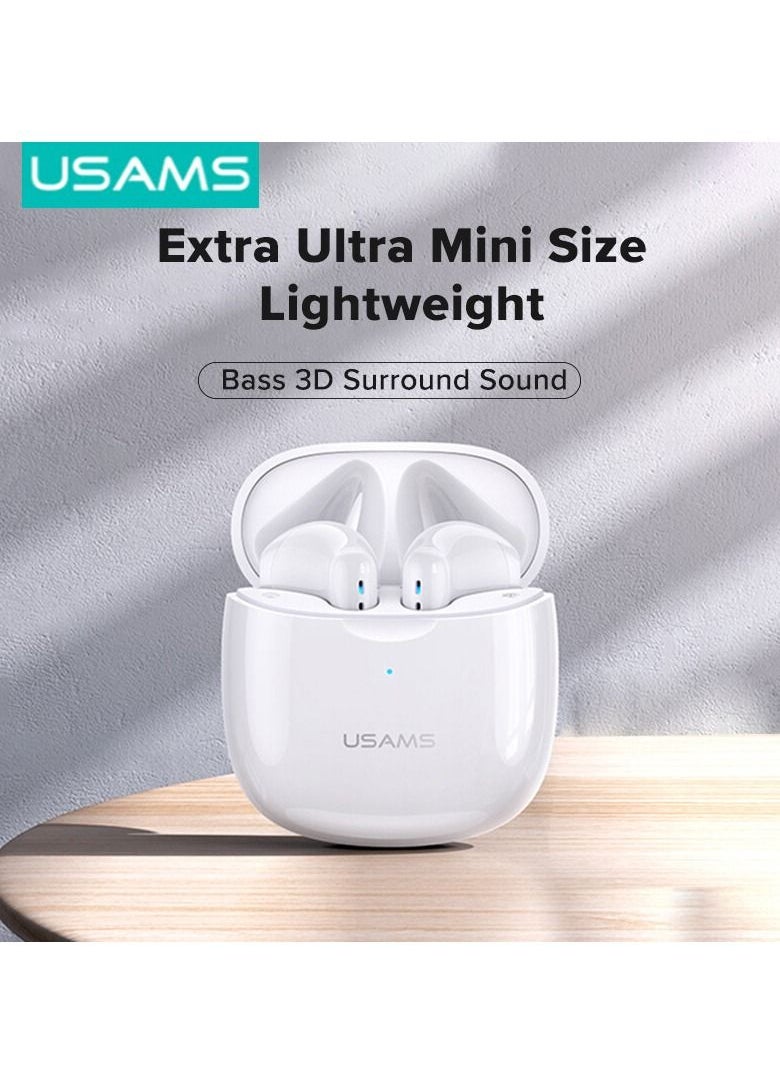 Usams TWS Wireless Earphones Bluetooth 5.0 Sports In-Ear 3D Surround Bass Sound Earbuds  - Image 1
