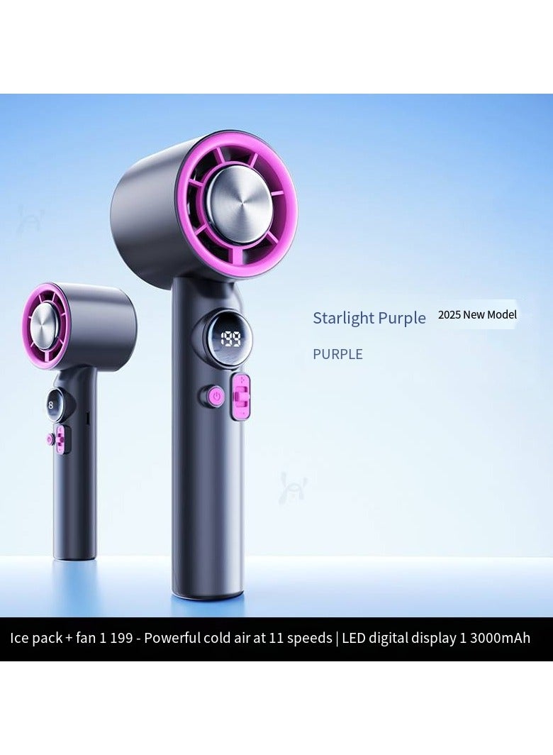 general 199-Speed Turbo Handheld Fan - Smart Digital Display, USB Rechargeable & Portable Outdoor Cooling Fan
