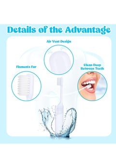 Generic Mini Travel Toothbrush and Toothpaste Set of 8, Portable Foldable Toothbrush, Soft Camping Toothbrush Mini Toothbrush with Toothpaste for Travel Business Trip Camping Outdoor Activities  - Image 2