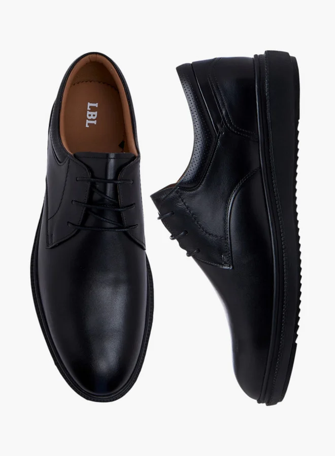 LBL by Shoexpress Solid Lace-Up Derby Shoes