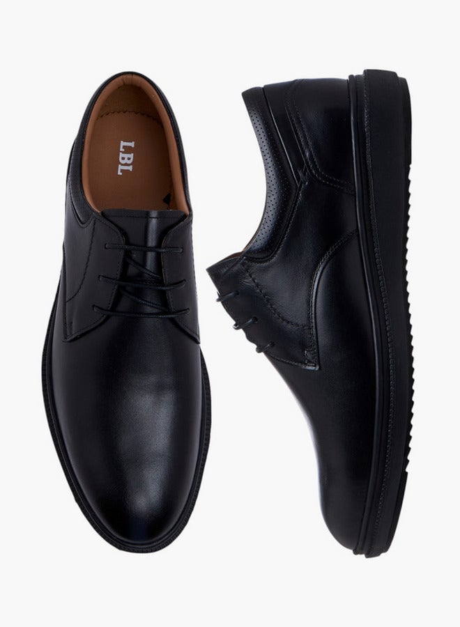 LBL by Shoexpress Solid Lace-Up Derby Shoes - Image 3