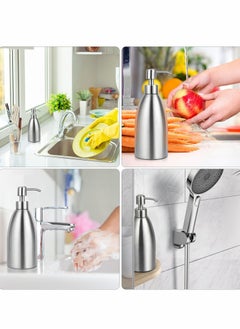 Stainless Steel Countertop Soap Dispenser 500ml, Rust-Proof Liquid Pump Bottle for Kitchen, Bathroom and Hand Dish Lotion[Upgraded Version] - pzsku/Z192FE38FFECA8E418859Z/45/_/1695806828/b77cfda8-04b5-4345-937f-6577f94caae9