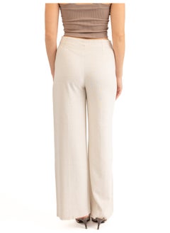 ASTK Linen Wide Leg Pants With Front Stitch  - Image 2