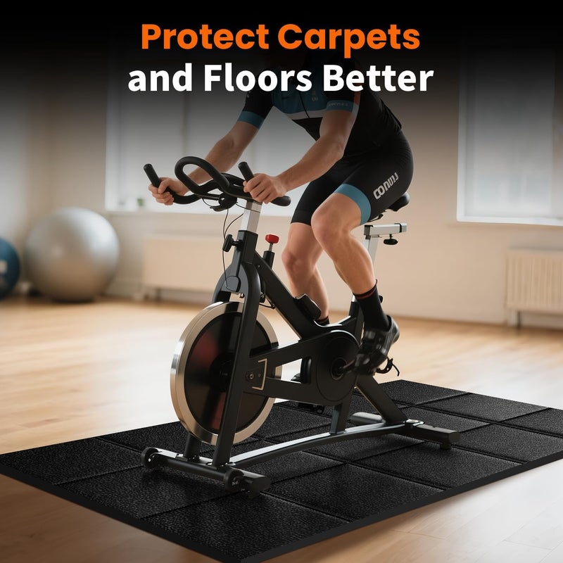 THAILE Treadmill Walking Pad Mat for Carpet Floor, Hardwood Floors Protectior, 79x39 Under Treadmill/Walking Pad/Exercise Bike Mat on Carpet, Mat for Treadmills, Non-Slip, Waterproof, Noise Shock Absorption - Image 5