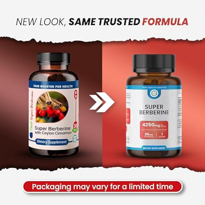 TRUEMED Super Berberine Supplement 4250mg | High Potency Berberine with Ceylon Cinnamon & Dihydroberberine for Daily Wellness, Cardiovascular & Metabolic Support – 30 Capsules, Made in USA - Image 2