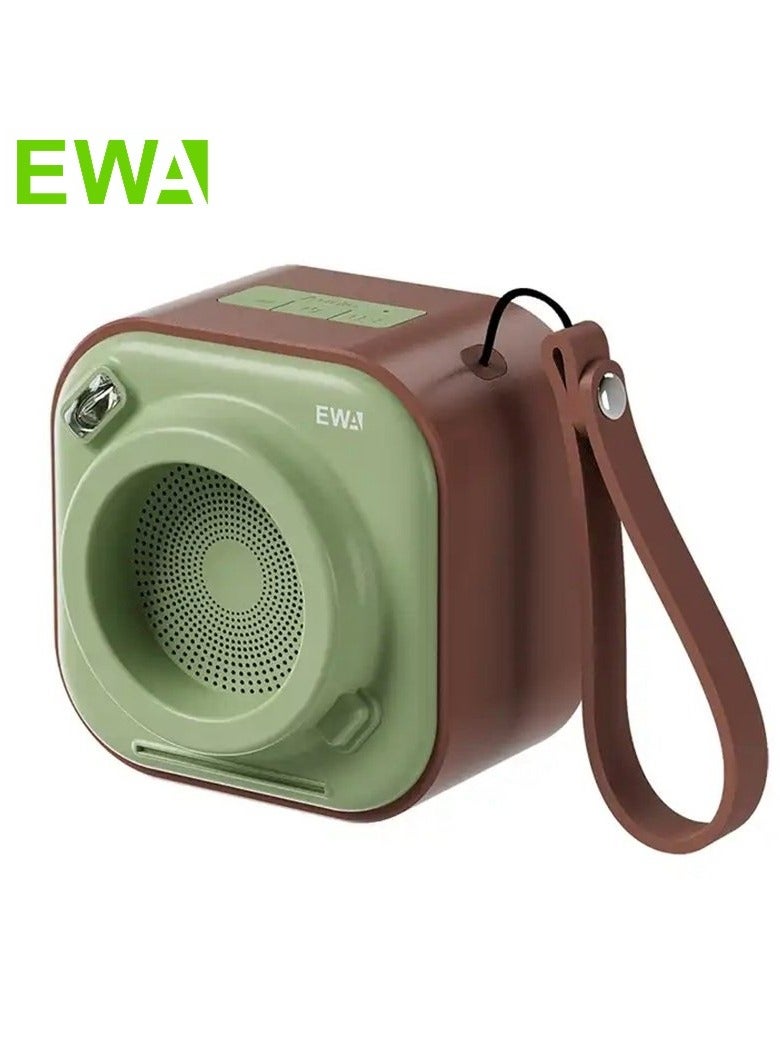 EWA A132 Portable Mini Stereo Wireless Bluetooth Speaker (Brown) - Image 1