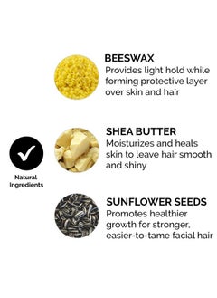 Zeus Beard Balm Leavein Conditioner Beard Styling Grooming Balm With Natural Beeswax & Shea Butter 2 Oz. (Made In Usa) Unscented  - Image 5