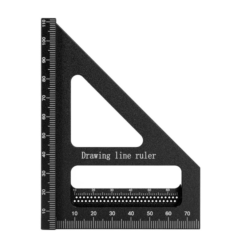 3D Multi Angle Measuring Ruler Lightweight Accurate Miter Ruler For Workpieces Black - Image 1