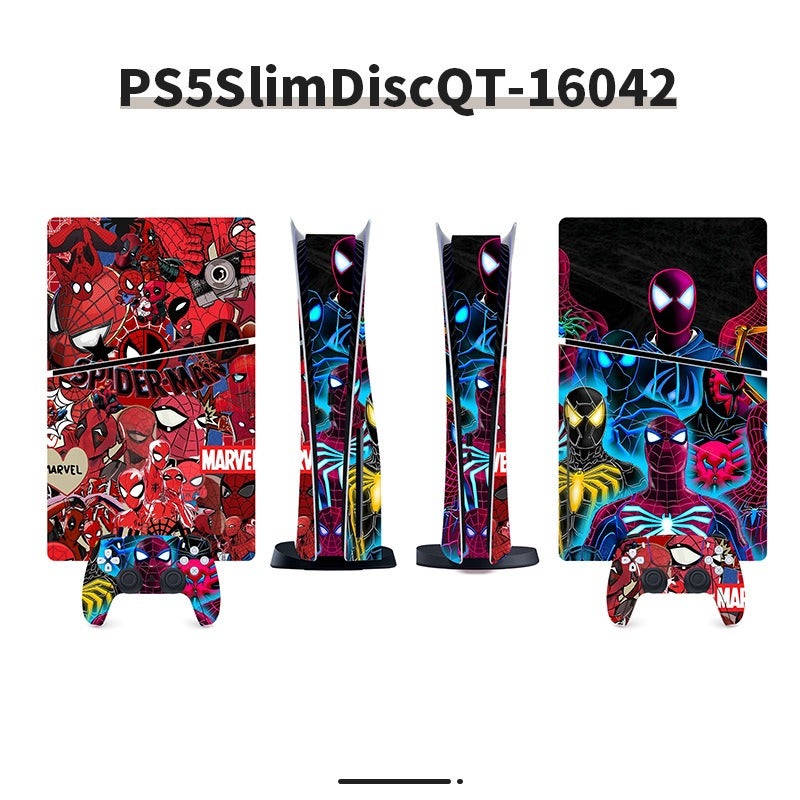 Sticker for PS5 Console Spider-Man Series 2 Series European and American Style Sticker Foreign Trade Personality Anime Color Sticker