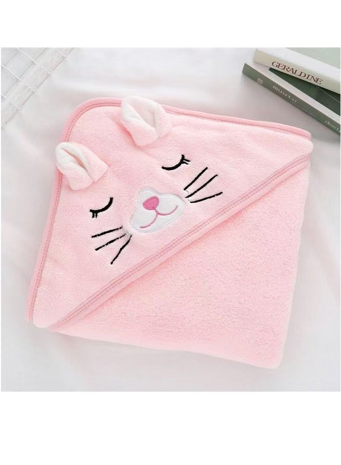 LO.BABY.VE Baby Bath Towels Newborn Hooded Baby Towel Ultra Absorbent and Soft Cotton Hooded Washcloth for Baby Toddler Infant Unisex Hooded Baby Bath Towel - Image 5