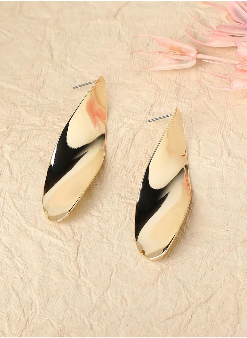 SOHI Abstract Minimal Drop Earrings