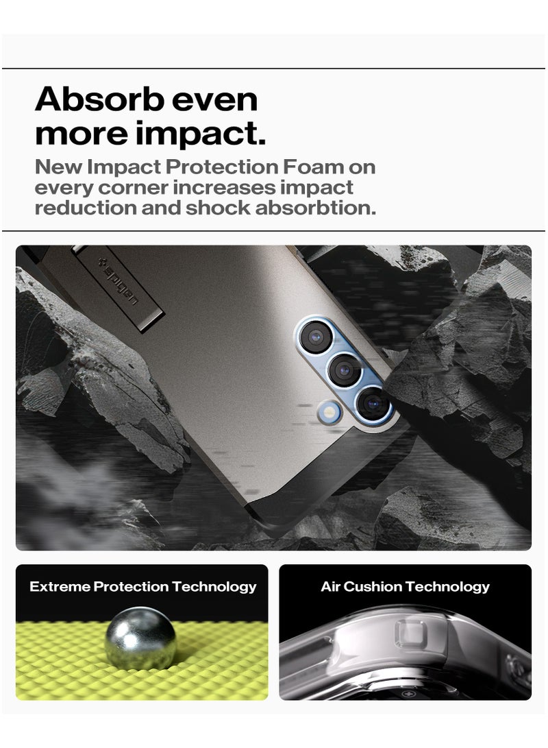 Spigen Tough Armor MagFit for Samsung Galaxy S25 PLUS Case Cover with MagSafe (2025) - Gunmetal - Image 5