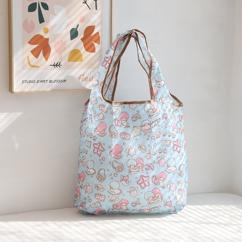 Cartoon Cute Coolomi Large Capacity Environmental Protection Bag Portable Folding Supermarket Shopping Bag Lightweight Cloth Bag Shoulder Bag - Image 3