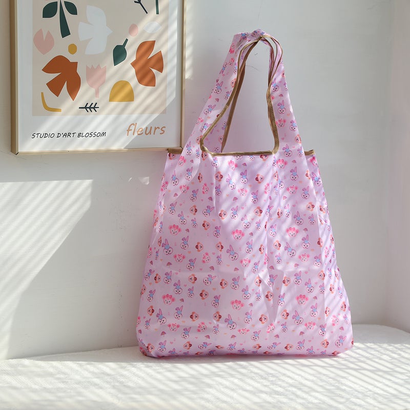 Cartoon Cute Coolomi Large Capacity Environmental Protection Bag Portable Folding Supermarket Shopping Bag Lightweight Cloth Bag Shoulder Bag - Image 5