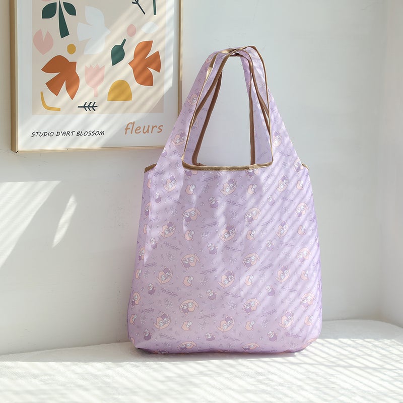 Cartoon Cute Coolomi Large Capacity Environmental Protection Bag Portable Folding Supermarket Shopping Bag Lightweight Cloth Bag Shoulder Bag - Image 4