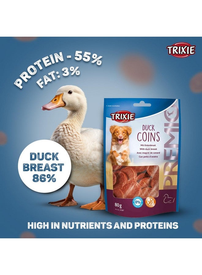 تريكسي مجموعة مكافآت الكلاب الفاخرة: قطع من بطة، 80 جرامًا ولفائف دجاج سمك، 75 جرامًا - وجبات خفيفة غنية بالبروتين وصحية وتدريبية لجميع سلالات الكلاب - Image 3