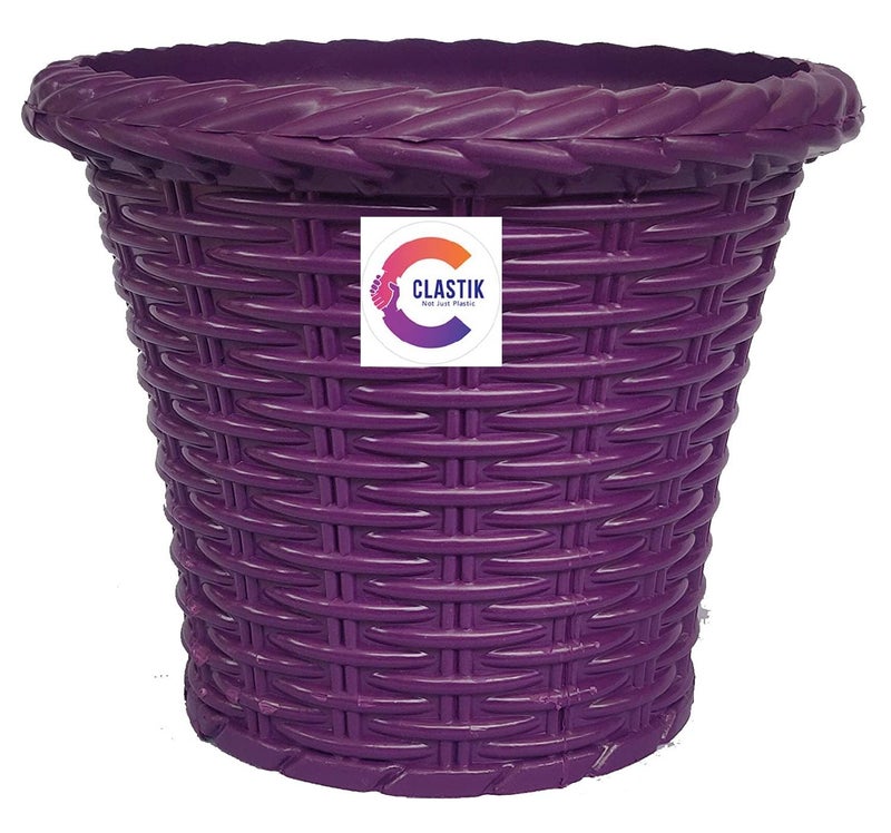 Clastik Small Height 6 Inch Plastic Decoration Mat Flower Pot, for Garden/Indoor, Table Top Planter/Pot, Set of 5 Pc - Image 4