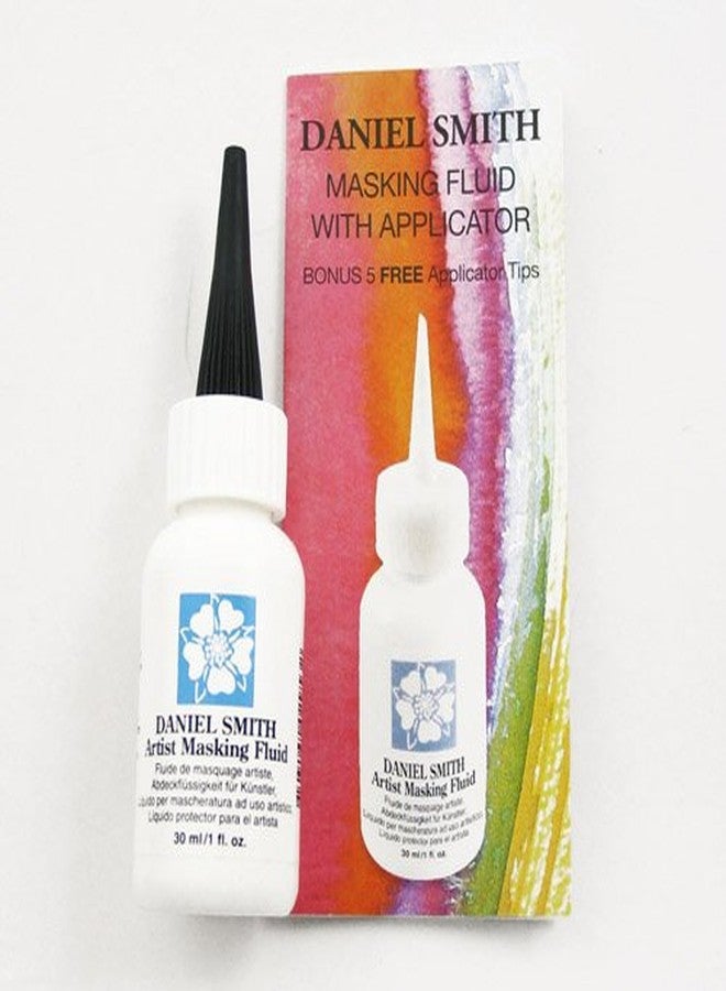 DANIEL SMITH 1oz Bottle with 5 Applicator Tips, Artist Masking Fluid, 284075001 , White - Image 2