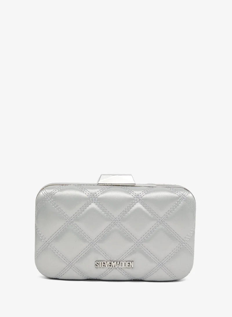 STEVE MADDEN SILVER Steve madden badelaid women's silver clutch for Women | Best Price UAE