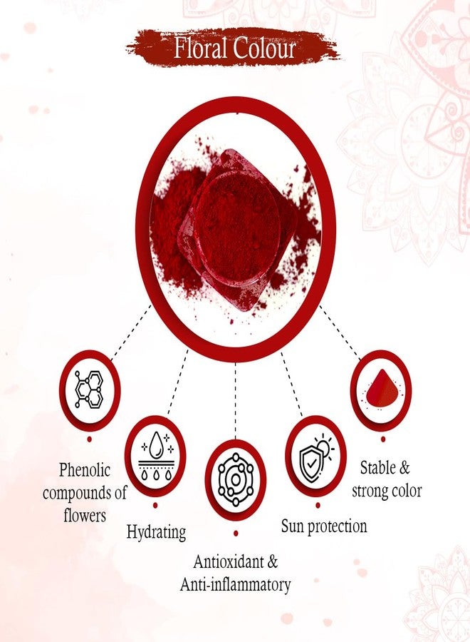 KEYA SETH AROMATHERAPY, DEVICE OF DROP Keya Seth Aromatherapy 100% Natural Dust Sindoor Maroon 2Pcs & Natural Ayurvedic Aalta 2Pcs (Pack of 4) - Image 5