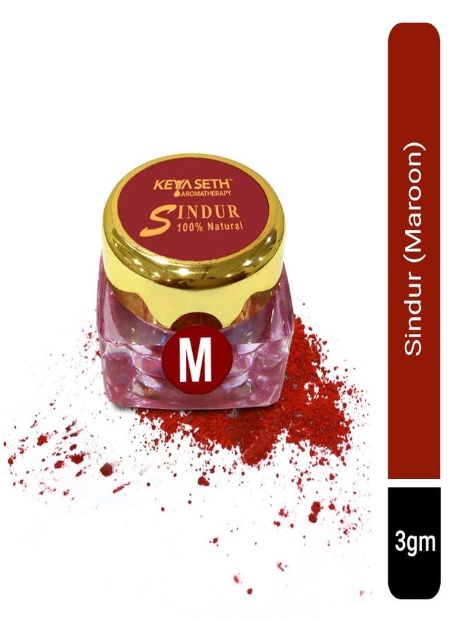 KEYA SETH AROMATHERAPY, DEVICE OF DROP Keya Seth Aromatherapy 100% Natural Dust Sindoor Maroon 2Pcs & Natural Ayurvedic Aalta 2Pcs (Pack of 4) - Image 4