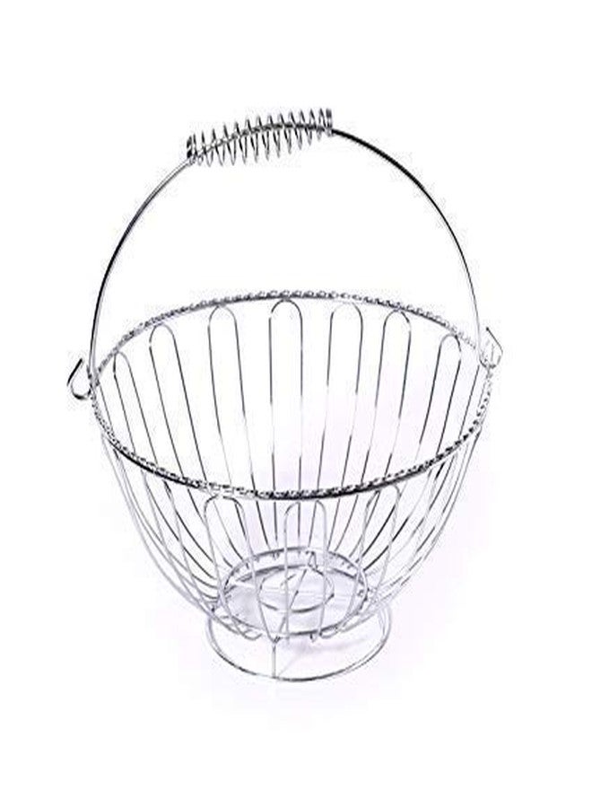 Improvhome Stainless Steel Round Fruit Basket (Pack of 1) - Image 2