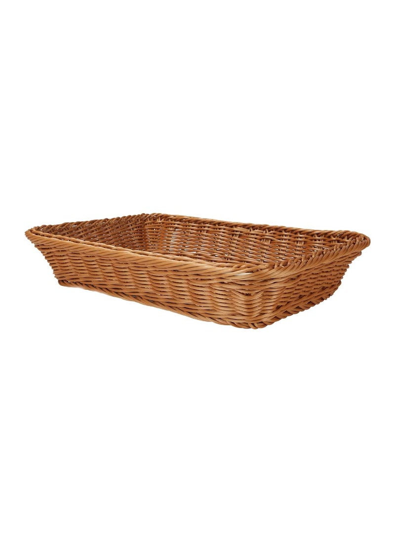 SWSHIV - SWSHIV Shelf Baskets Bread Baskets for Organizing Stackable Picnic Basket Bread Storage Baskets Rectangular Storage Basket for Restaurant Food Serving Home Kitchen 1 PCS - Image 1