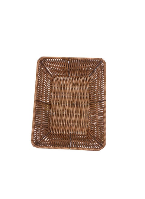 SWSHIV Shelf Baskets Bread Baskets for Organizing Stackable Picnic Basket Bread Storage Baskets Rectangular Storage Basket for Restaurant Food Serving Home Kitchen 1 PCS