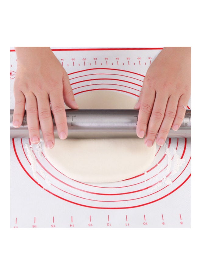 Waterproof Silicone Baking Mat White/Red 50x70cm - Image 3