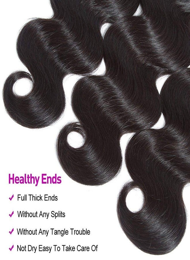 Flady Body Wave 3 Bundles Human Hair 8 10 12 Inch 100% Unprocessed 12A Human Hair Bundles Body Wave 3 Bundles Human Hair Weave Body Wave Human Hair Extensions Natural Color - Image 5
