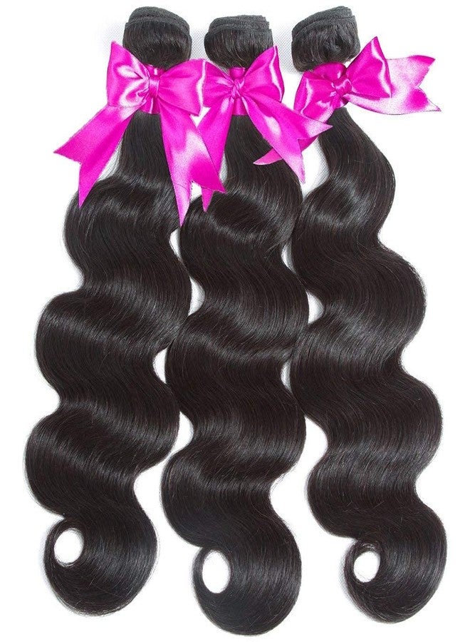 Flady Body Wave 3 Bundles Human Hair 8 10 12 Inch 100% Unprocessed 12A Human Hair Bundles Body Wave 3 Bundles Human Hair Weave Body Wave Human Hair Extensions Natural Color - Image 2
