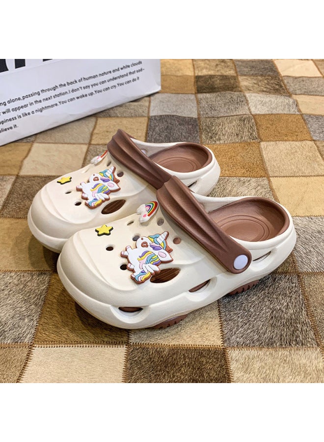 Girls' Cave Shoes Summer New Children's Feeling Slippers For Large Children Wearing Beach Sandals