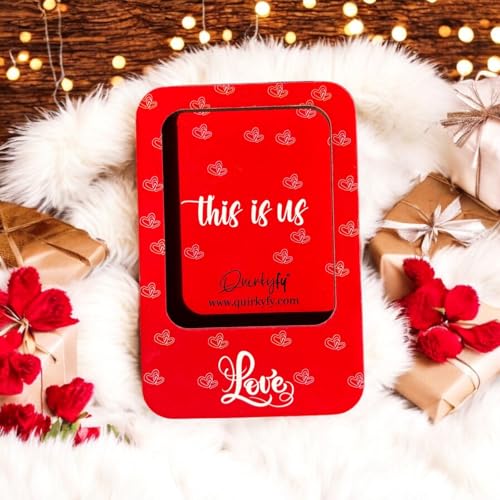 Quirkyfy Personalized Valentine Photo Frame Fridge Magnets Pack of 2 | Digitally Printed | Photo Frame | Magnets (4x3 inches) | Valentine Gifts Gifts for Him | Photo Magnets - Image 4