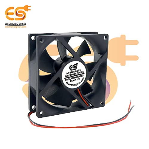Electronicspices Electronic Spices Small 8025 3 Inch (80x80x25mm) Brushless 12v Dc Exhaust Cooling Fan Single Piece - Image 2