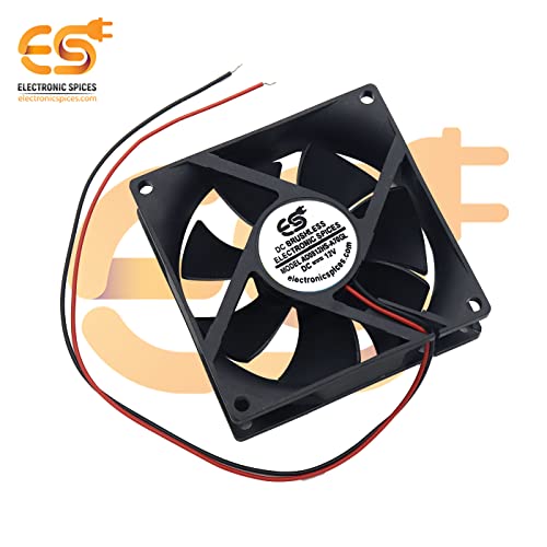 Electronicspices Electronic Spices Small 8025 3 Inch (80x80x25mm) Brushless 12v Dc Exhaust Cooling Fan Single Piece - Image 3
