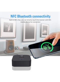 Rock Pow Bluetooth 5.0 Audio Receiver Adapter NFC Wireless Bluetooth Extender 3.5Mm AUX or RCA Input Speaker Bluetooth Audio Adapter for Music Streaming Audio Systems Car and Home Stereo Theater Systems  - Image 3