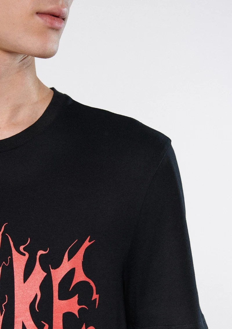 MAVI Blue Men's Strike Printed Black T-Shirt 0611132-900