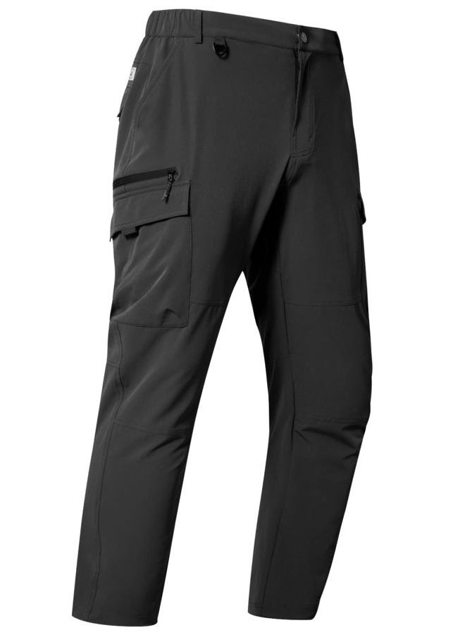 NORTHYARD Men's Cargo Hiking Pants Lightweight Quick Dry Outdoor Fishing Travel Active Sweatpants with Multi Pockets, Black, XL - Image 1