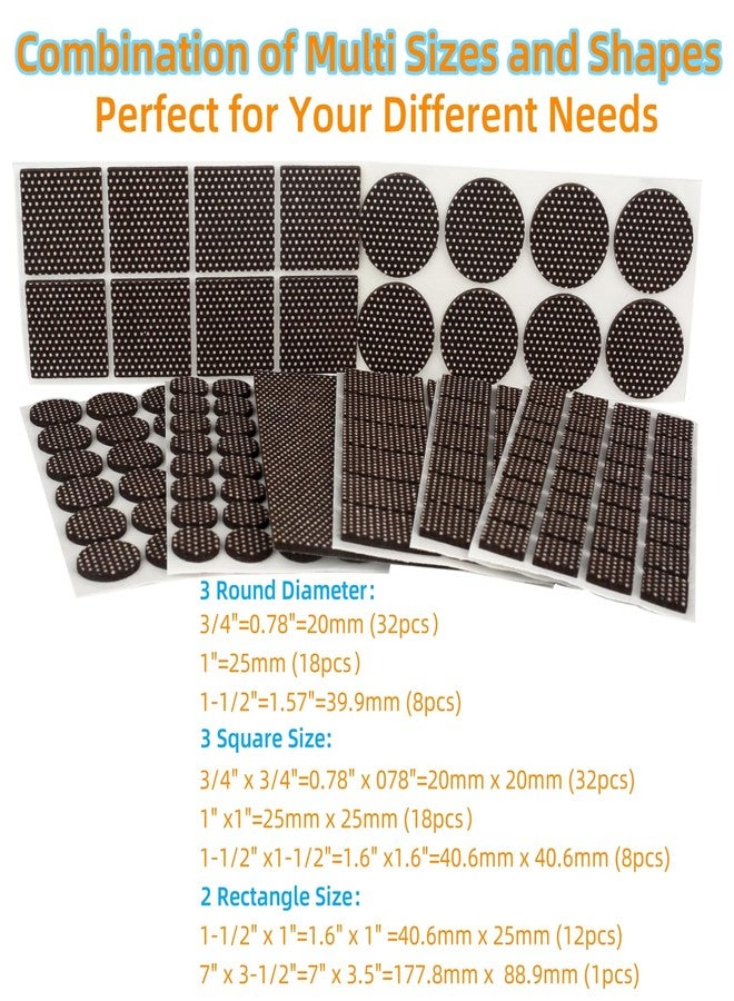 Furnigear Non Slip Furniture Pads - Furnigear Premium 129 Pack Furniture Grippers Adhesive Furniture Felt Pads, Silicone Points Surface Keep in Place Furniture - Best Floor Protectors - Image 5