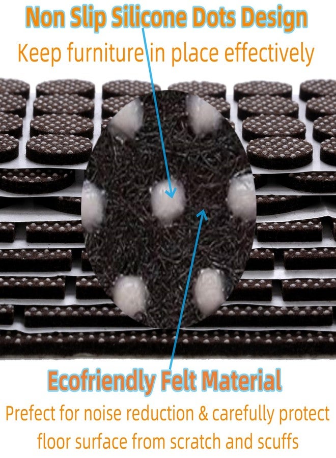 Furnigear Non Slip Furniture Pads - Furnigear Premium 129 Pack Furniture Grippers Adhesive Furniture Felt Pads, Silicone Points Surface Keep in Place Furniture - Best Floor Protectors - Image 3
