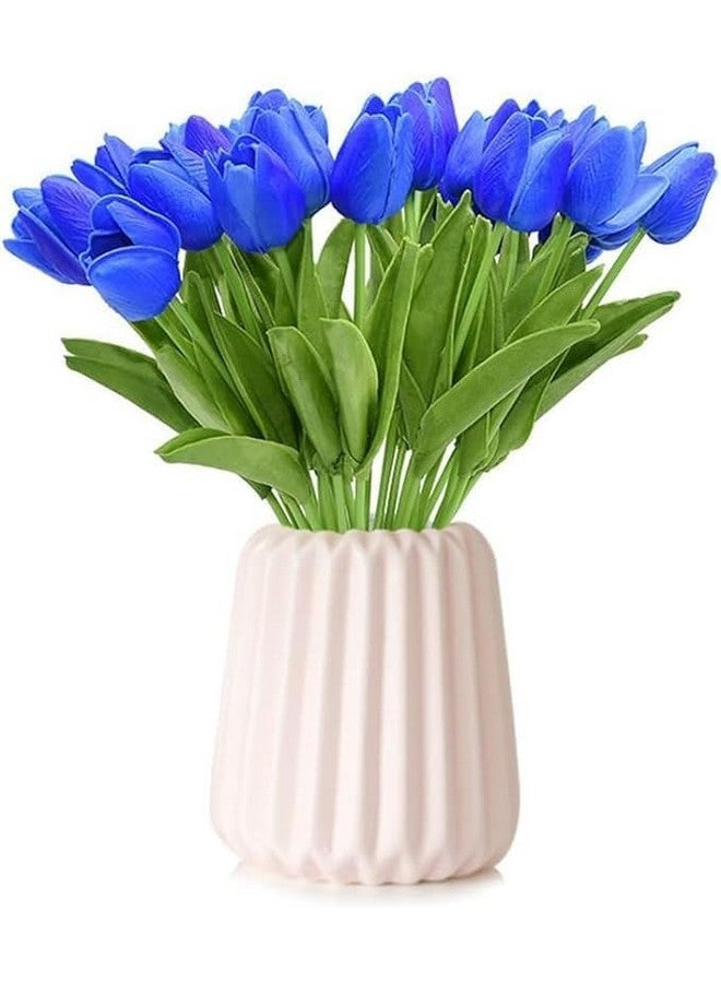 TIED RIBBONS 5 Pcs Artificial Tulip Flowers Bunche For Vase Pot Decorative Items For Home Living Room Corner Table Top Bedroom Wedding Party Decoration (Vase Not Included)  - Image 5