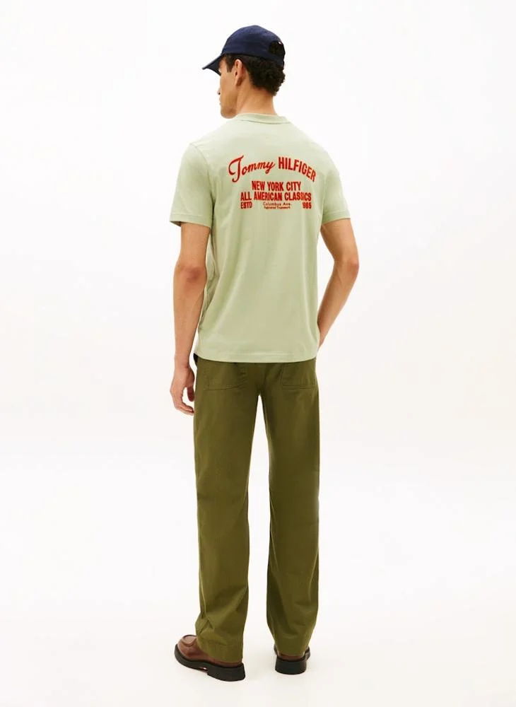 TOMMY HILFIGER Back Logo Jersey Crew Neck T-Shirt