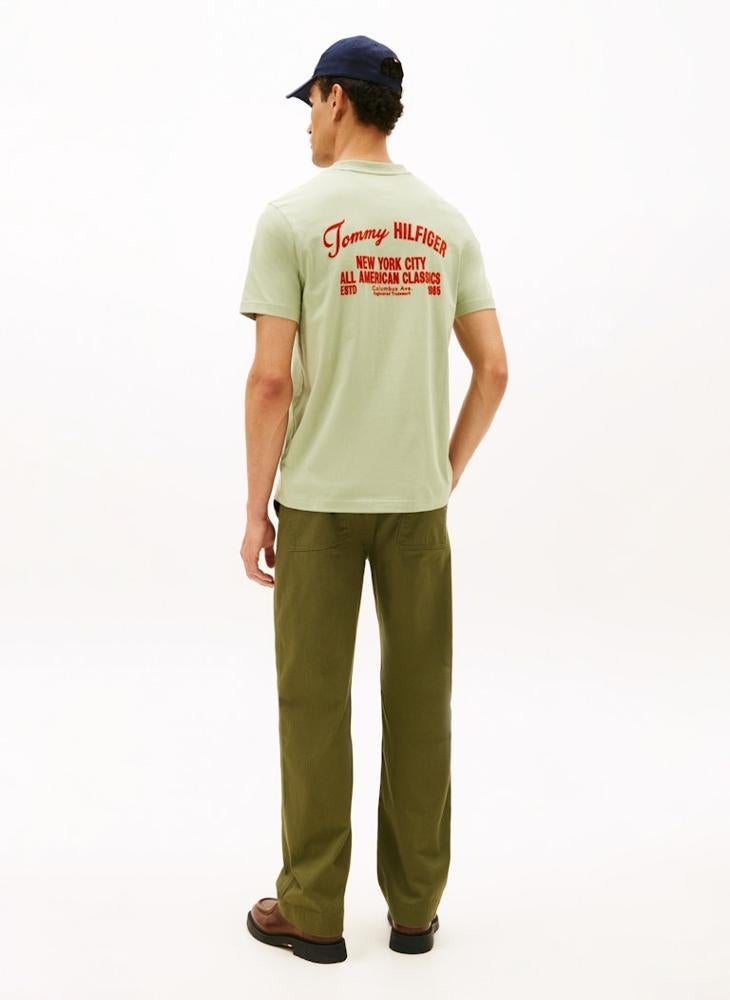 TOMMY HILFIGER Back Logo Jersey Crew Neck T-Shirt - Image 2